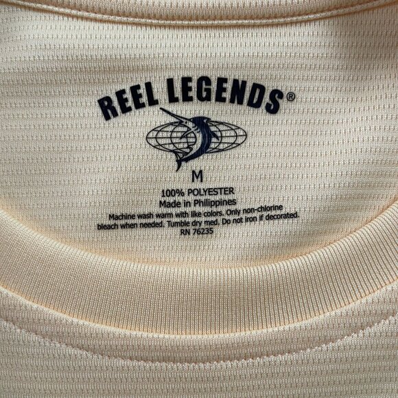Reel Lengends Mens Tech Performance T Shirt Long Sleeves Size Medium u - Picture 8 of 8
